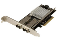StarTech.com 10G Network Card - 2x 10G Open SFP+ Multimode LC Fiber Connector - Intel 82599 Chip - Gigabit Ethernet Car…