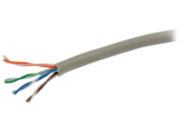 C2G 1000ft Cat6 Bulk Ethernet Cable-Stranded UTP In-Wall CM-Rated Gray TAA