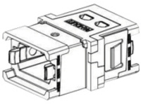 Panduit QuickNet MPO adapter Type B; Key up to key up