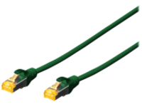 AWG 26/7 0.5m Yellow Premium Cord Patch Cable CAT6a S-FTP RJ45-RJ45 