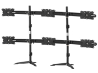HEAVY DUTY 6 MONITOR DESK STANDSTND