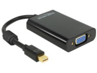 Delock Adapter mini Displayport 1.1 male &gt; VGA female &#x2B; Audio &#x2B; Power