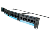 24PORT CURV PNL C6/110 BLK