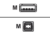 Digi - USB cable - USB (M) to USB Type B (M)