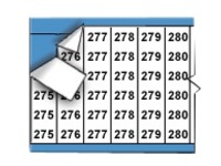 Brady Wire Marker Card 275-299