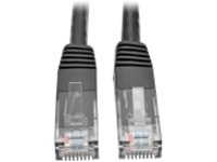 Tripp Lite Cat6 Gigabit Molded Patch Cable RJ45 M/M 550MHz 24 AWG Black 2&#x27;
