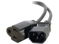 C2G 3ft 18 AWG Monitor Power Adapter Cord (IEC320C14 to NEMA 5-15R)