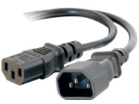 C2G 4ft 16 AWG 250 Volt Computer Power Extension Cord (IEC320C14 to IEC320C13)