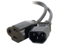 C2G 6ft 18 AWG Monitor Power Adapter Cord (IEC320C14 to NEMA 5-15R)