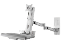Amer AMR1WSL - Mounting kit (wall mount, flexible extension arm) for monitor / keyboard