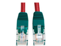 Tripp Lite 10ft Cat5e Cat5 Molded Snagless Crossover Patch Cable RJ45 Red 10'