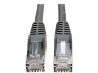 Tripp Lite 100ft Cat6 Gigabit Plenum Snagless Molded Patch Cable RJ45 M/M Gray 100' - patch cable - 30.5 m - gray