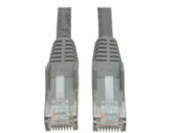 Tripp Lite 75ft Cat6 Gigabit Snagless Molded Patch Cable RJ45 M/M Gray 75' - patch cable - 22.86 m - gray