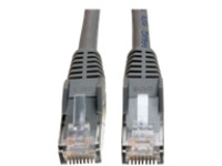 Eaton Tripp Lite Series Cat6 Gigabit Snagless Molded Plenum-Rated (UTP) Ethernet Cable, (RJ45 M/M), PoE, Gray, 50 ft. (15.24 m)