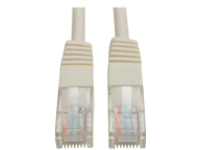 Tripp Lite 5ft Cat5e / Cat5 350MHz Molded Patch Cable RJ45 M/M White 5'