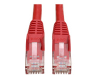 Tripp Lite 10ft Cat6 Gigabit Snagless Molded Patch Cable RJ45 M/M Red 10'