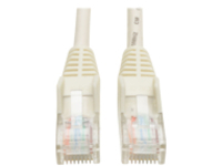 Tripp Lite 3ft Cat5e / Cat5 Snagless Molded Patch Cable RJ45 M/M White 3'