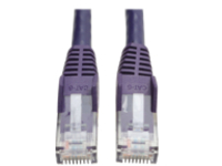 Eaton Tripp Lite Series Cat6 Gigabit Snagless Molded (UTP) Ethernet Cable (RJ45 M/M), PoE, Purple, 3 ft. (0.91 m)