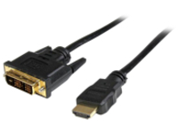 StarTech.com 10ft HDMI to DVI D Adapter Cable - Bi-Directional - HDMI to DVI / DVI to HDMI Adapter for Your Computer Mo…