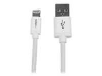 StarTech.com 2m (6ft) Long White Apple 8-pin Lightning Connector to USB Cable for iPhone / iPod / iPad