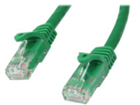 Startech 25ft CAT6 Ethernet Cable, 10 Gigabit Snagless RJ45 650MHz 100W PoE Patch Cord, CAT 6 10GbE UTP Network Cable w/Strain Relief, Green, Wiring is UL Certified/TIA