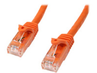 Startech 75ft CAT6 Ethernet Cable, 10 Gigabit Snagless RJ45 650MHz 100W PoE Patch Cord, CAT 6 10GbE UTP Network Cable w/Strain Relief, Orange, Wiring is UL Certified/TIA