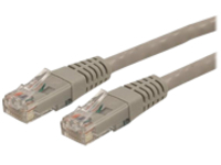 Startech 50ft CAT6 Ethernet Cable, 10 Gigabit Molded RJ45 650MHz 100W PoE Patch Cord, CAT 6 10GbE UTP Network Cable with Strain Relief, Gray, Wiring is UL Certified/TIA