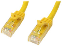Startech 35ft CAT6 Ethernet Cable, 10 Gigabit Snagless RJ45 650MHz 100W PoE Patch Cord, CAT 6 10GbE UTP Network Cable w/Strain Relief, Yellow, Wiring is UL Certified/TIA