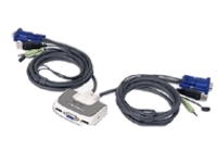 IOGEAR MiniView Micro USB Plus GCS632U - KVM / audio switch - 2 ports