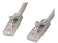 StarTech.com 2m CAT6 Ethernet Cable, 10 Gigabit Snagless RJ45 650MHz 100W PoE Patch Cord, CAT 6 10GbE UTP Network Cable w/Strain Relief, Grey, Fluke Tested/Wiring is UL Certified/TIA