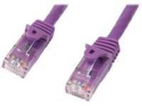 Startech 25ft CAT6 Cable, 10 Gigabit Snagless RJ45 650MHz 100W PoE Cat 6 Patch Cord, 10GbE UTP CAT6 Network Cable, Purple CAT6 Ethernet Cable, Wiring is UL Certified/TIA