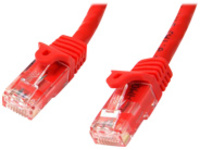 Startech 75ft CAT6 Ethernet Cable, 10 Gigabit Snagless RJ45 650MHz 100W PoE Patch Cord, CAT 6 10GbE UTP Network Cable w/Strain Relief, Red, Wiring is UL Certified/TIA