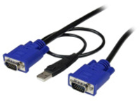 StarTech.com 6 ft Ultra-Thin USB 2-in-1 KVM Cable
