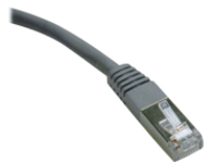Tripp Lite 10ft Cat6 Gigabit Molded Shielded Patch Cable STP RJ45 M/M Gray 10&#x27;