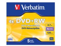 Verbatim DataLifePlus - DVD+RW x 5 - 4.7 GB - storage media