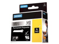 DYMO RHINO 3/8IN X 18FT METALLIZED PERMANENT LABELS, WORKS IN ALL RHINO PRINTERS