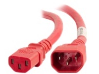 C2G 8ft 14AWG Power Cord (IEC320C14 to IEC320C13) -Red