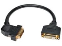 Tripp Lite 1ft DVI Dual Link Digital Extension Adapter Cable 45 Degree Left Plug DVI-D M/F 1&#x27;