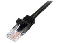 StarTech.com Cat5e Patch Cable with Snagless RJ45 Connectors - 10 ft - M/M - Black (45PATCH10BK) - patch cable - 3 m - …