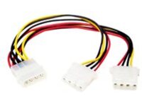 StarTech.com LP4 to 2x LP4 Power Y Splitter Cable M/F