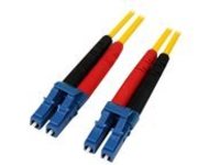 StarTech.com 1m Fiber Optic Cable - Single-Mode Duplex 9/125 - LSZH - LC/LC - OS1 - LC to LC Fiber Patch Cable (SMFIBLC…