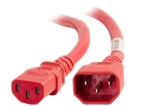 C2G 5ft 18AWG Power Cord (IEC320C14 to IEC320C13) -Red