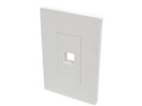 Tripp Lite Single-Gang 1-Port Wall Plate Keystone Cat5/Cat6 USB HDMI Dport RCA