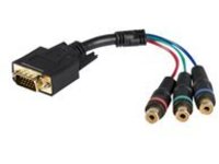 StarTech.com 6in HD15 to Component RCA Breakout Cable Adapter