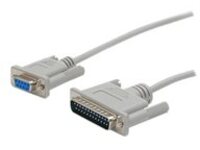 StarTech.com 10 ft Cross Wired DB9 to DB25 Serial Null Modem Cable