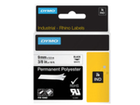 DYMO 18482-Rhino 3/8" White Permanent Polyester Labels- 9mm
