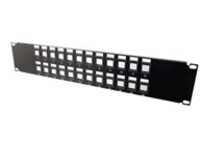 C2G 24-Port Blank Keystone/Multimedia Patch Panel