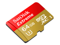 SanDisk Extreme - Flash memory card (microSDXC to SD adapter included)