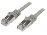 StarTech.com 3m CAT6 Ethernet Cable, 10 Gigabit Shielded Snagless RJ45 100W PoE Patch Cord, CAT 6 10GbE SFTP Network Cable w/Strain Relief, Grey, Fluke Tested/Wiring is UL Certified/TIA