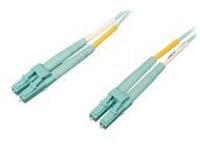 Tripp Lite 5M 10Gb/100Gb Duplex Multimode 50/125 OM4 LSZH Fiber Patch Cable LC/LC Aqua 5 Meters